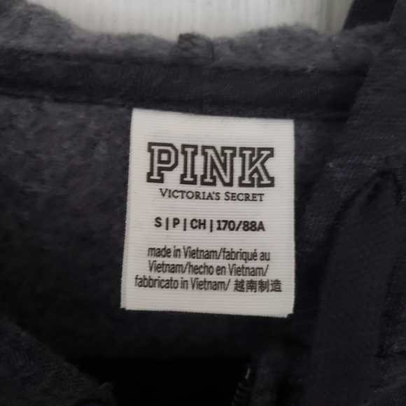 Pink Victoria Secret Gray Sweat Hood - Picture 2 of 4